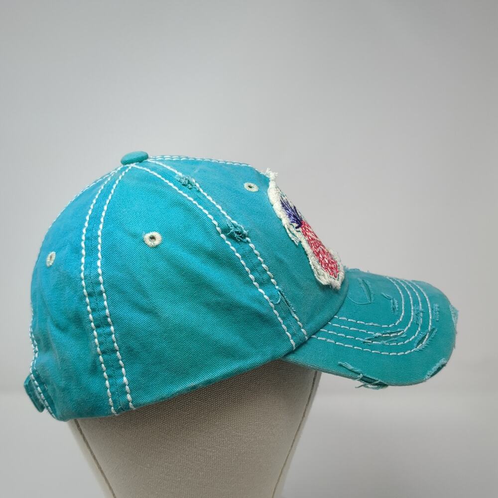 Pineapple Patch Strapback Baseball Hat Blue One S… - image 5